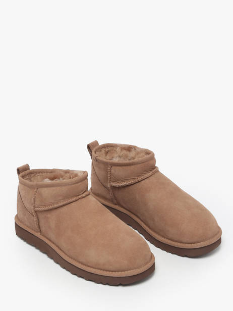 Boots Classic Ultra Mini Uit Leder Ugg Bruin women - 01116109 ander zicht 2